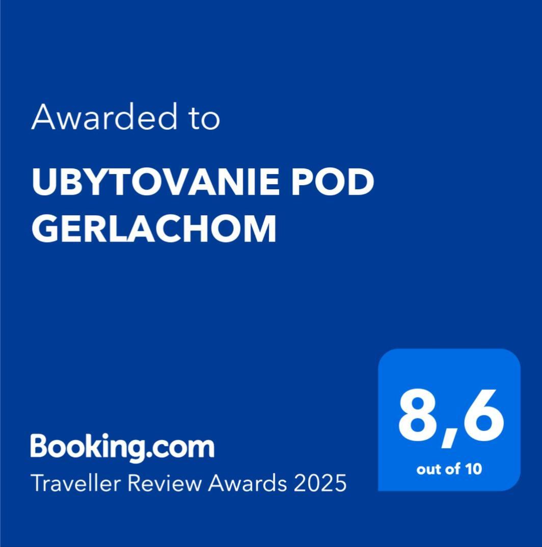 Ubytovanie Pod Gerlachom Високі Татри Екстер'єр фото